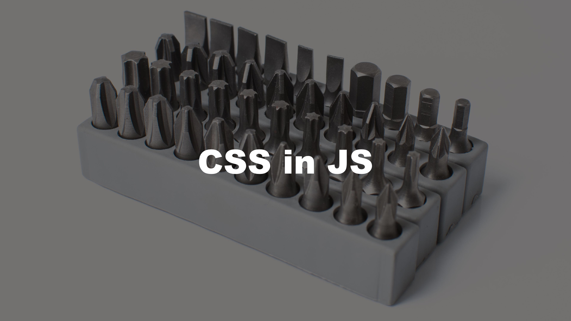 CSS is JS is maturing, and will look more like this pretty soon!